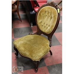 VINTAGE PARLOR CHAIR,