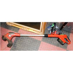 B&D GRASSHOG CORDLESS WEED WHACKER WITH EXTRA