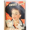Image 1 : VINTAGE SWEET CAP ADVERTISING SIGN