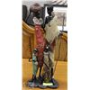 Image 1 : ABORIGINAL FAMILY STATUE, 22" TALL