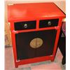 Image 1 : ORIENTAL STYLE RED & BLACK 2 DOOR 2 DRAWER