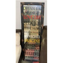 DREAM BIG MIRRORED AND FRAMED PICTURE