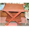 WOOD PATIO CART.
