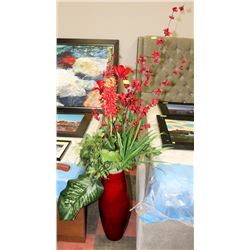 DECORATIVE VASE WITH ARTIFICIAL PLANT & FLOWER ARR