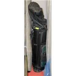 MACGREGOR GOLF CLUBS WITH BAG AND STAND,