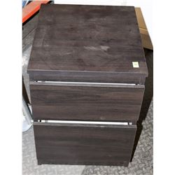 SHOWHOME 2 DRAWER NIGHT STAND ON CHOICE: BLACK