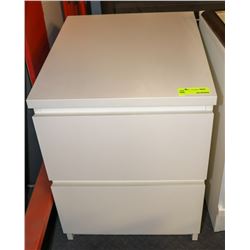 SHOWHOME 2 DRAWER NIGHT STAND ON CHOICE: OFF WHITE