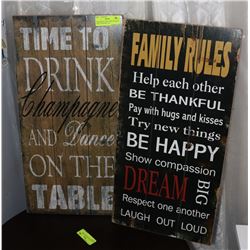 BARNWOOD LOOK "TIME TO DRINK" WALL HANGING, 12 X