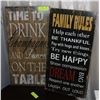 Image 1 : BARNWOOD LOOK "TIME TO DRINK" WALL HANGING, 12 X