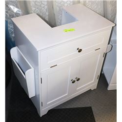 PEDESTAL SINK CABINET WHITE