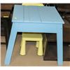 Image 1 : PAINTED BLUE TABLE