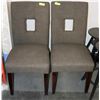 Image 1 : PAIR OF GREY SHOWHOME FABRIC SIDECHAIRS. FURNITURE