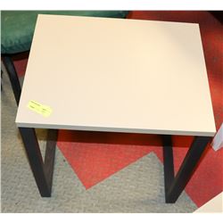 WOOD 2 TONE END TABLE . FURNITURE