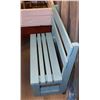 Image 1 : BLUE OUTDOOR WOODEN BENCH