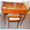 Image 1 : SMALL MAPLE WRITING DESK WITH CHAIR