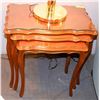 Image 1 : SOLID WOOD 3 PC NESTING TABLE SET