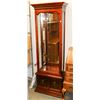 Image 1 : SOLID WOOD CURIO CABINET WITH LIGHT.