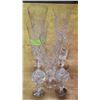 Image 1 : SET OF 5 VINTAGE ESTATE PINWHEEL CRYSTAL PARFAIT