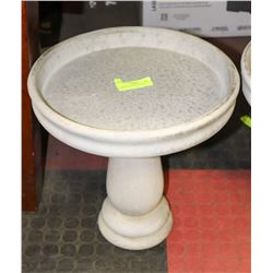 CONCRETE 2 PIECE BIRDBATH 14" X 14"