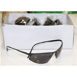 BOX OF BLACK DESIGNER SUNGLASSES