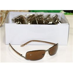 BOX OF BROWN DESIGNER SUNGLASSES