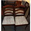 Image 1 : LOT OF 4 MAPLE DINING ROOM CHAIRS.