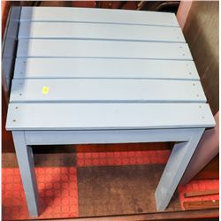 LIGHT BLUE PAINTED END TABLE