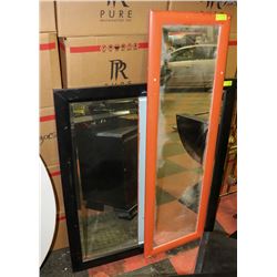 GROUP OF 2 ASSORTED SHOWHOME MIRRORS