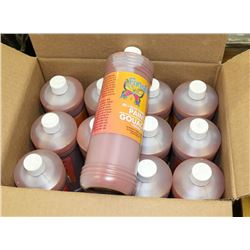 CASE WITH 12 BOTTLES OF NON TOXIC LIQUID TEMPURA