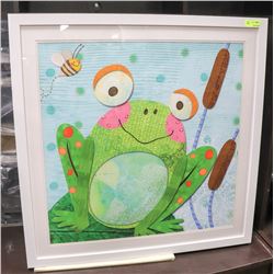 SHOWHOME LARGE FRAMED FROG PICTURE