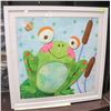 Image 1 : SHOWHOME LARGE FRAMED FROG PICTURE
