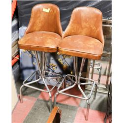 PAIR OF BAR STOOLS