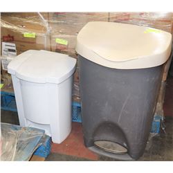 SET OF 2 GARBAGE BINS
