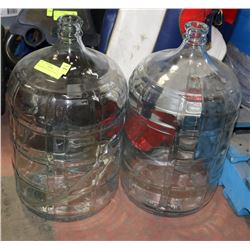 TWO CARBOYS 5 GALLON EACH
