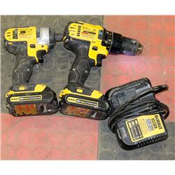 DEWALT COMBO DRILL AND IMPACT DRIVER 20V
