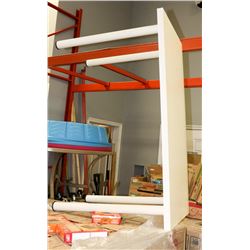 SMALL WHITE WORK TABLE. FURNITURE