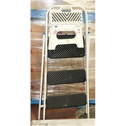 2 FOLDING PORTABLE STEPS -1  3 STEP LADDER + 1