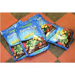 4 BAGS OF SCHULTZ POTTING SOIL PLUS 18L BAGS