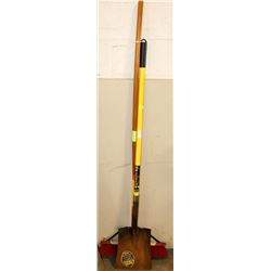 MULTI SURFACE BROOM & AMES SUPER STRONG SHOVEL