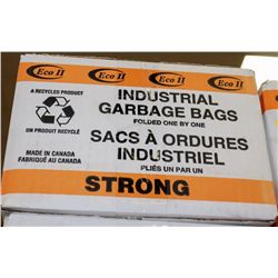 CASE OF 42X48" CLEAR INDUSTRIAL GARBAGE BAGS