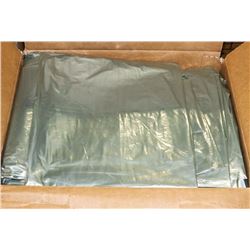 CASE OF 38"X60" CLEAR INDUSTRIAL GARBAGE BAGS
