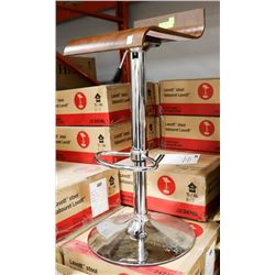 WOOD VENEER LABOTT HYDRAULIC LIFT STOOL