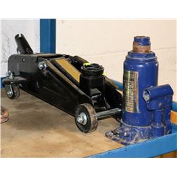 2 TON FLOOR JACK & 8 TON BOTTLE JACK ( NO HANDLE )