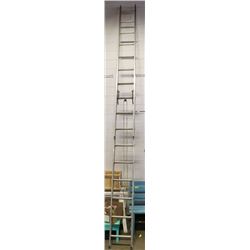 EXTENSION LADDER, ALUMINUM.