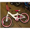 Image 1 : HUFFY WHITE & PINK GIRLS BIKE 18" TIRE