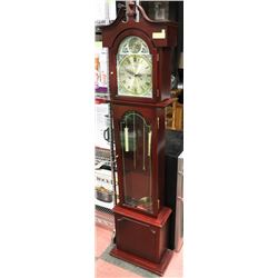 CHERRYWOOD GRANDMOTHER CLOCK-AS IS