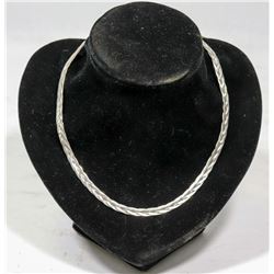 3 STRAND BRAID STYLE 16 INCH 925 SILVER CHAIN