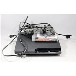 PS3 - TWO CONTROLLERS, 2 GAMES, GAMES ON HARDDRIVE