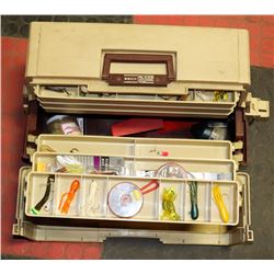LARGE PLANO TACKLE BOX FULL OF FISHING TACKLE