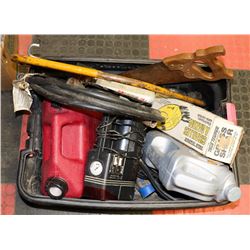LARGE TOTE FULL OF TOOLS & MORE